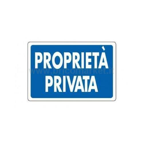 00010496 - CARTELLO PROPRIETA PRIVATA 30X20