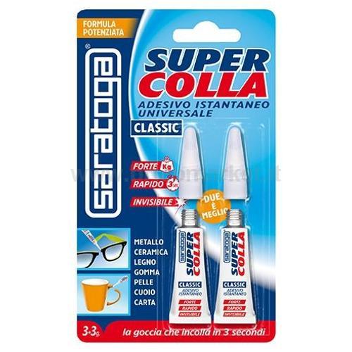 00062792 - SET 2 COLLE ISTANTANEE SUPERCOLLA CLASSIC 3 + 3 GR