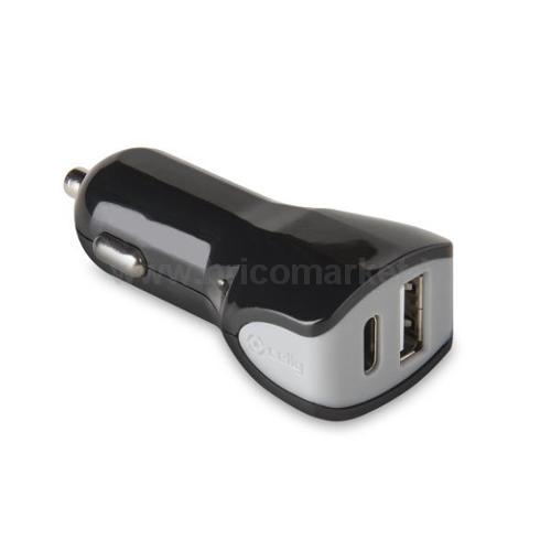CARICABATTERIE SMARTPHONE AUTO 17W 3,4AH USB TIPO
