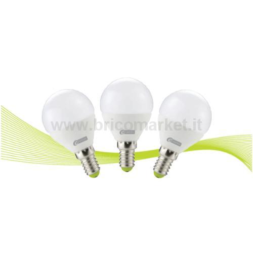 00108553 - TRIPACK LAMPADA LED SFERA P45 E14 5W 4000K 450LM